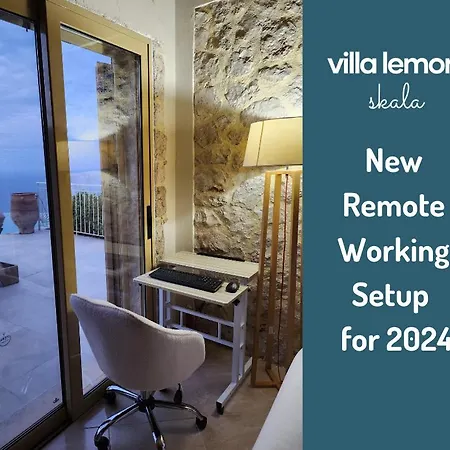 Villa Lemoni Skala - Heated Infinity Pool With Sea Views & Outside Cinema *